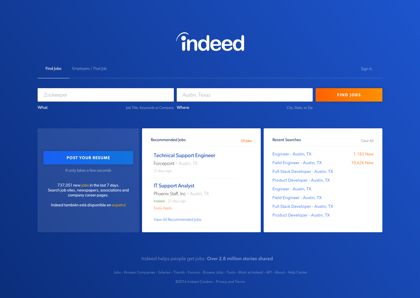 Home - Desktop Recommended Jobs