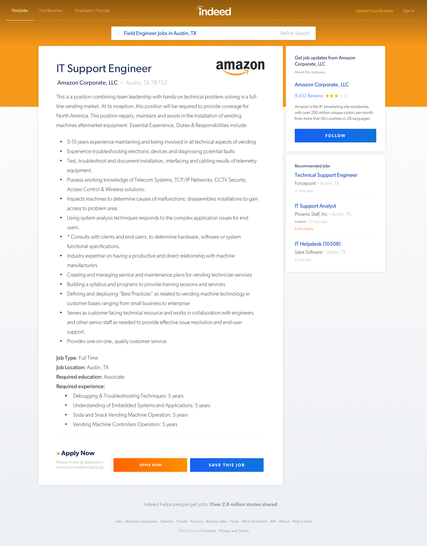 Job Listing - Desktop White Label