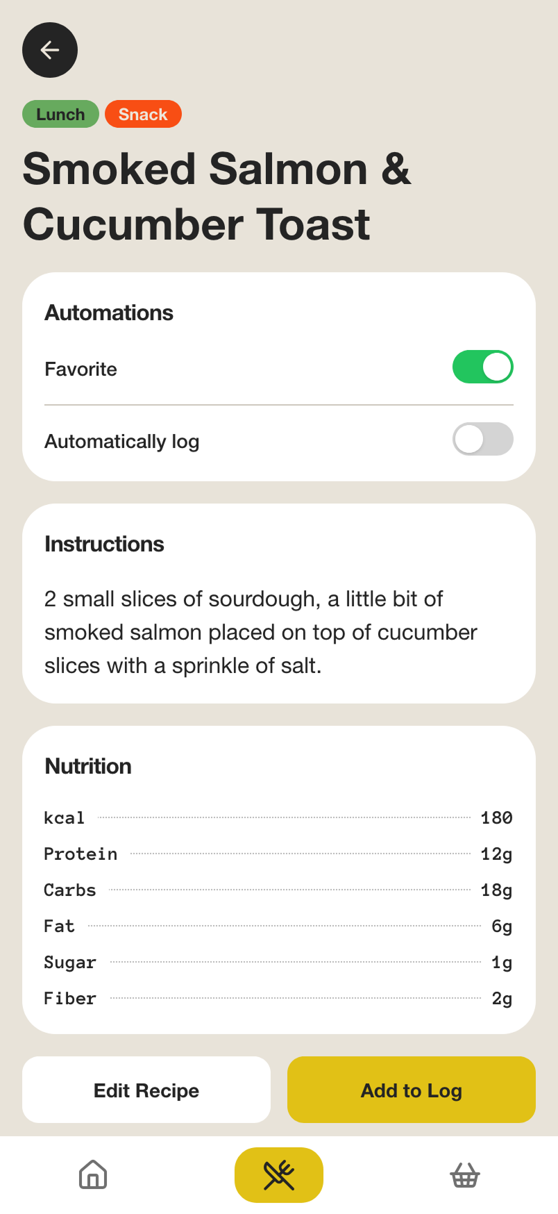 Kiwi recipe details and nutrition information