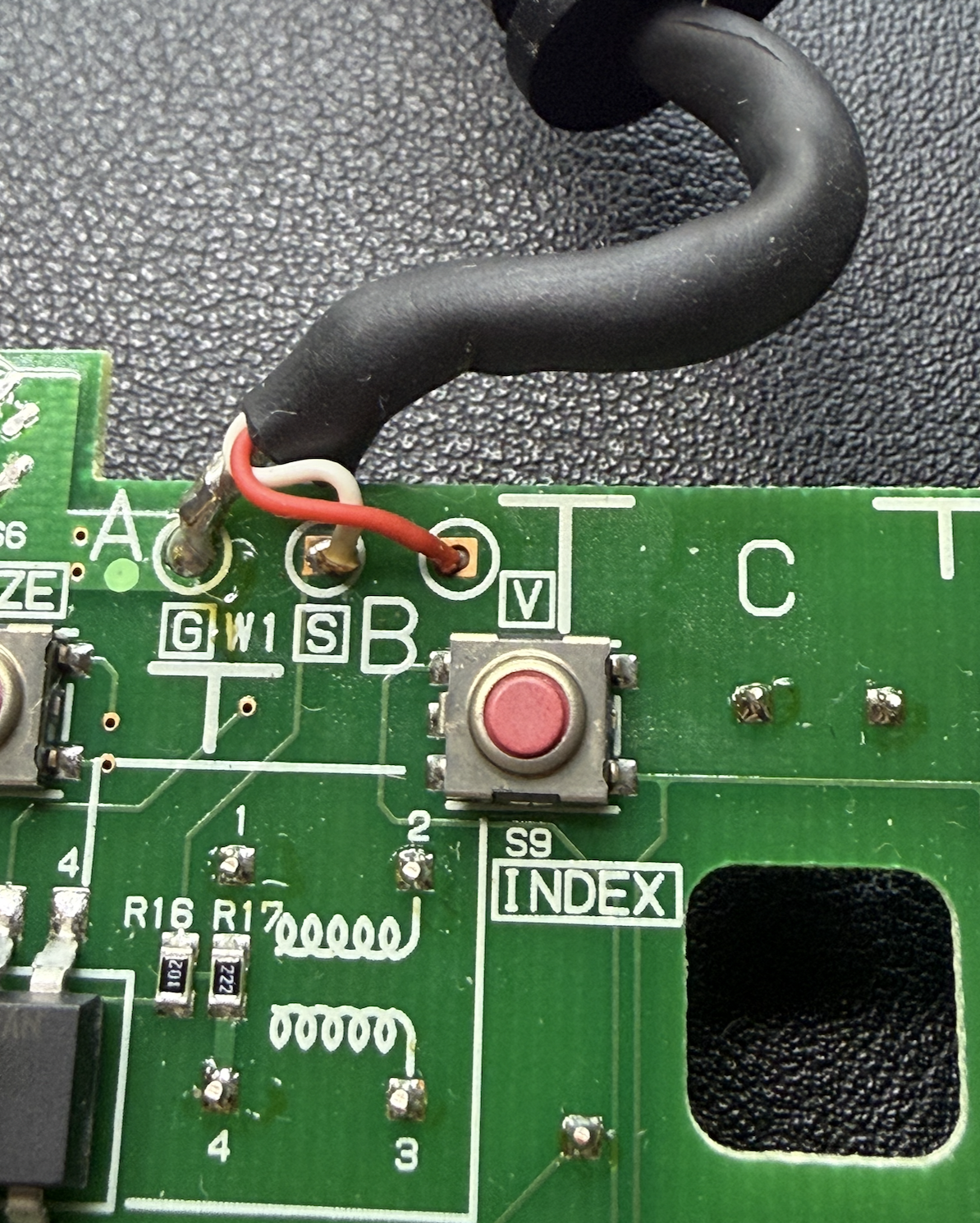 Signal, voltage, and ground tapped on the remote PCB